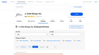 Working as a Store Director at J. Crew Group, Inc.: Employee Reviews ...