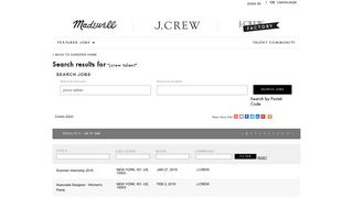 Jcrew Talent - J.Crew Group, Inc. Jobs - Jobs at J.Crew