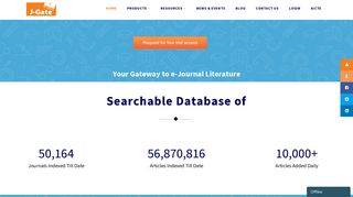 J-Gate – Largest e-Journal Gateway | Journal Finder | Journal ...