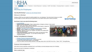 Workday for Employees - MyRHA.org