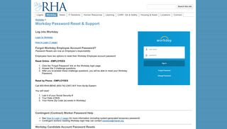 Workday Password Reset & Support - MyRHA.org