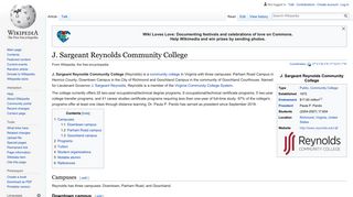J. Sargeant Reynolds Community College - Wikipedia