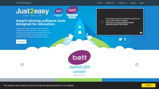 Just2easy - Award winning software tools designed for education.