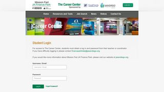 JA Career Center - Student Login
