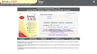 Journal of the American Academy of Orthopaedic ... - Editorial Manager