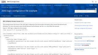 JAAS login configuration file example - IBM