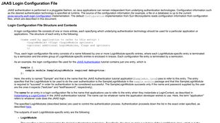 JAAS Login Configuration File - Informatik