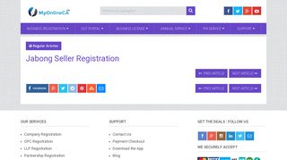 Jabong Seller Registration - MyOnlineCA