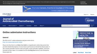 Submission Online | Journal of Antimicrobial Chemotherapy | Oxford ...