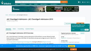 JAC Chandigarh Admission 2019 Exam: Registration, Syllabus ...