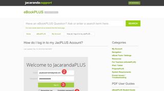 eBookPLUS | How do I log in to my JacPLUS ... - Jacaranda Support
