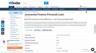 Jacaranda Finance Personal Loan Review fees and interest - Finder