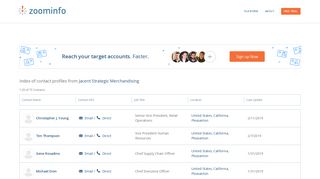 Jacent Strategic Merchandising: Employee Profiles | ZoomInfo.com