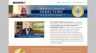 Jack Canfield Certified Trainer