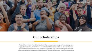 Our Scholarships - Jack Kent Cooke Foundation