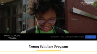 Young Scholars Program - Jack Kent Cooke Foundation