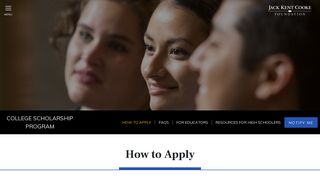 How to Apply - Jack Kent Cooke Foundation