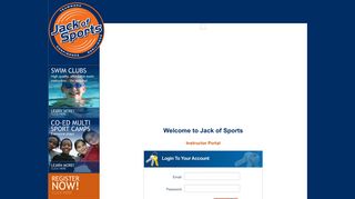 Jack of Sports - Instructor Portal