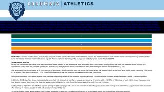 Hall of Fame Series: Softball's Jackie Adelfio '06SEAS - Columbia ...