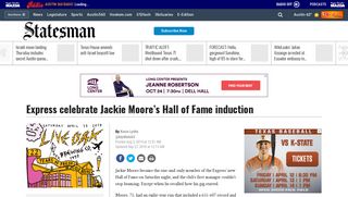 Express celebrate Jackie Moore's Hall of Fame induction