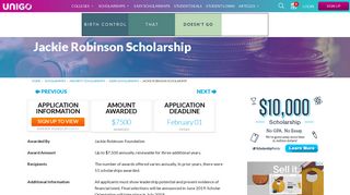 Jackie Robinson Scholarship Details - Apply Now | Unigo