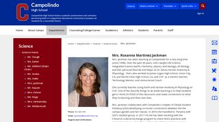 Science / Mrs. Jackman - Acalanes Union High School District