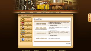 Bonus Offers - Jackpot Cafe UK
