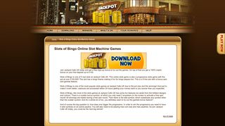 Slots of Bingo Online Slot Machine Games - Jackpot Cafe