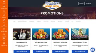 Promotions - Jackpot Capital Online Casino