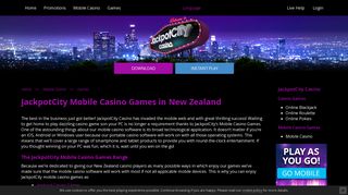 JackpotCity Mobile Casino Games New Zealand