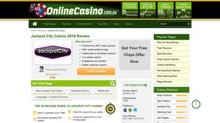 Jackpot City Online Casino Review 2019 - Online Casino Australia