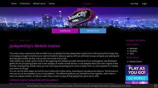 JackpotCity Casino Canada | Top Mobile Casino Games