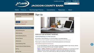Sign Up for Internet Banking | Jackson County Bank