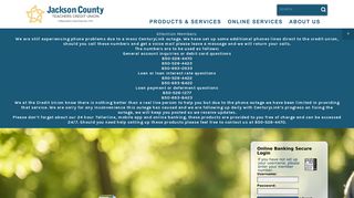 Online Banking Upgrade - Jackson County Teachers Credit Union