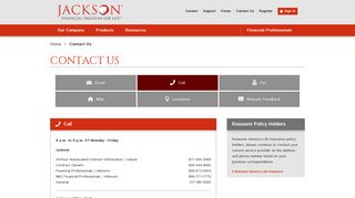 Call Us - Contact Us | Jackson