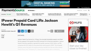 IPower Prepaid Card Lifts Jackson Hewitt's Q1 Revenues ...