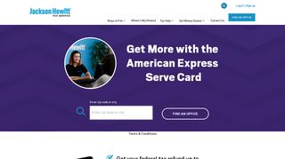 Access IRS Refunds with American Express Serve ... - Jackson Hewitt