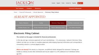 Electronic Filing Cabinet - Financial Professionals | Jackson