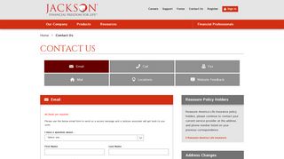 Email - Contact Us | Jackson