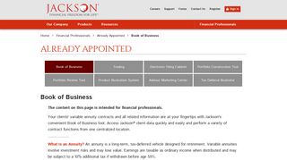 Book of Business - Financial Professionals | Jackson - Jackson National