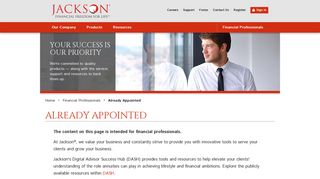 Already Appointed - Financial Professionals ... - Jackson National