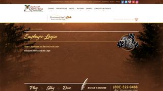 Employee Login - Jackson Rancheria Casino Resort