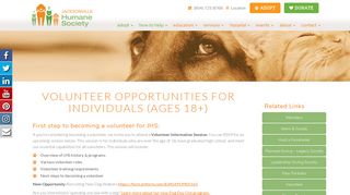 Volunteer Opportunities for Individuals - Jacksonville Humane Society