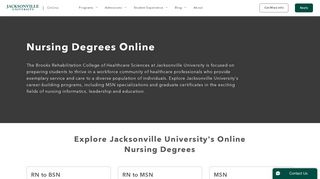 Nursing Online Programs - Jacksonville University