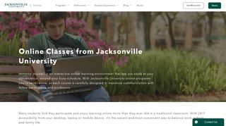 Online Classroom Learning Experience - Jacksonville University