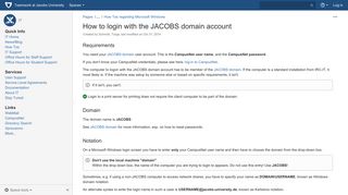 How to login with the JACOBS domain account - IT - Teamwork at ...