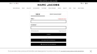 Sign In - Marc Jacobs