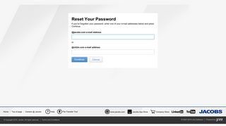 Reset Your Password |JacobsConnect