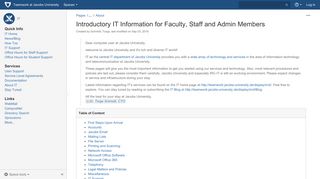 Introductory IT Information for Faculty, Staff and Admin Members - IT ...