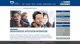 Undergraduate Application Information | Jacobs University ...
